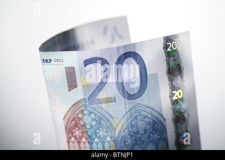 Eine 20-Euro-Schein Stockfoto