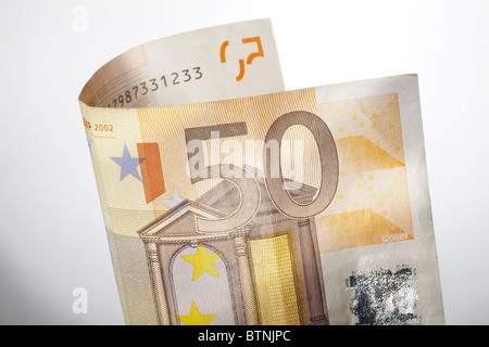 Ein 50-Euro-Schein Stockfoto