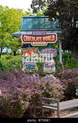 Hershey, PA - September 2009 - Hershey's Factory Works and Chocolate World Touristenattraktion in Hershey Pennsylvania Stockfoto