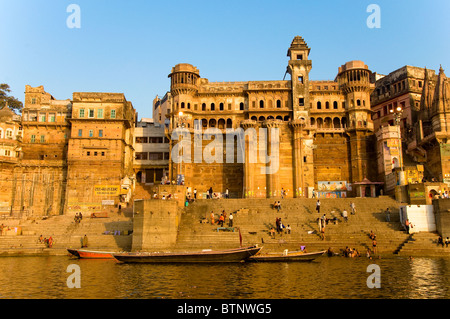 Ghats, Varanasi, Uttar Pradesh, Indien Stockfoto