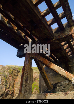 Alte Rettungsboot Haus, Polpeor Cove Lizard Cornwall England Großbritannien Stockfoto