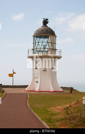 Cape Reinga, Leuchtturm, Cape Maria Van Dieman, Spirits Bay, Te Werahi Beach Motuopao Island, North Island, Neuseeland Stockfoto