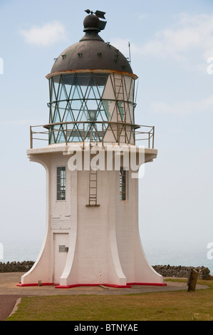 Cape Reinga, Leuchtturm, Cape Maria Van Dieman, Spirits Bay, Te Werahi Beach Motuopao Island, North Island, Neuseeland Stockfoto