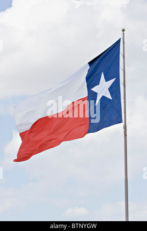 Texas State Flag waving in Breeze Stockfoto