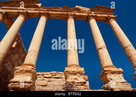 Palmyra Ruinen der alten Tempel des Ba'al entstand als eine hellenistische Tempel frühen 1. Jahrhundert n. Chr., zentrale Syrien Naher Osten Stockfoto