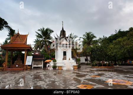 Kambodscha, Siem Reap, Bürgerkrieg Felder Denkmal zu töten, Stockfoto