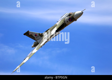 Avro Vulcan b. 2 Deltaflügel Subsonic V - Bomber XH558 G-VLCN "Spirit of Great Britain". Stockfoto