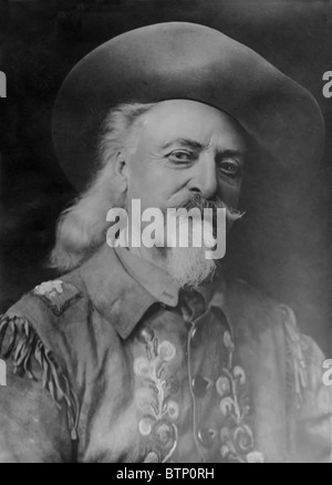 William Bill Cody auch bekannt als Buffalo Bill, das durch seine Wild West Show berühmt wurde. Stockfoto