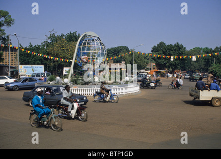 Ouagadougou, Burkina Faso. Vereinten Nationen Kreisverkehr Kreisverkehr. Stockfoto