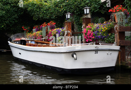 Ziemlich floral festmachen, Dijver, Brügge, Belgien, Europa Stockfoto