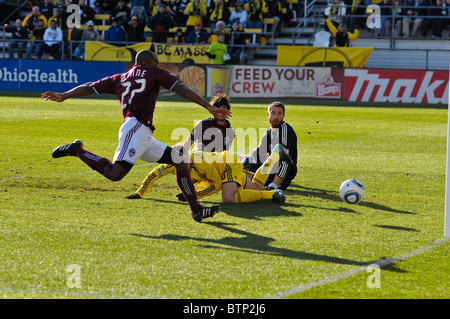 Columbus Crew V Colorado Rapids. MLS Playoff-Spiel am Crew Stadium, Columbus, Ohio. Stockfoto