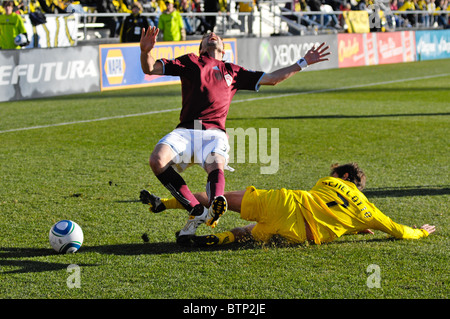 Columbus Crew V Colorado Rapids. MLS Playoff-Spiel am Crew Stadium, Columbus, Ohio. Stockfoto