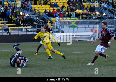 Columbus Crew V Colorado Rapids. MLS Playoff-Spiel am Crew Stadium, Columbus, Ohio. Stockfoto