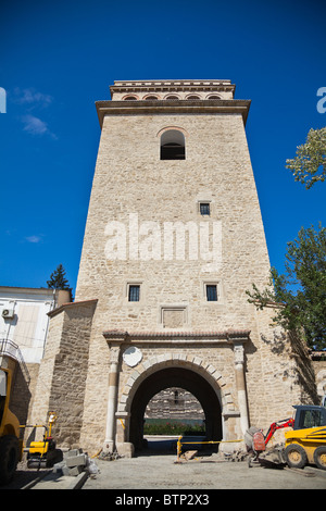 Restaurierungsarbeiten am Golia Turm des Klosters Golia, Iasi, Rumänien getan wird. Stockfoto