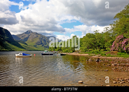 UK Schottland Highland Inverness-Shire Loch Shiel bei Glenfinan Stockfoto