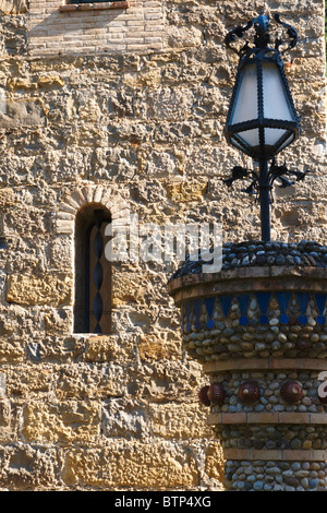 Spanien, katalanischen Pyrenäen, Details des Rathauses, La Pobla de Segur Stockfoto