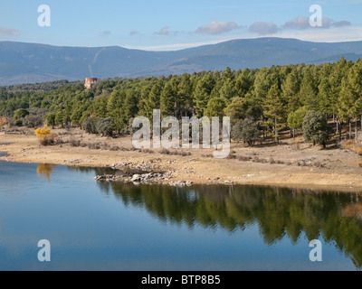 Puentes Viejas Reservoir, Las Gariñas (Buitrago de Lozoya) Stockfoto