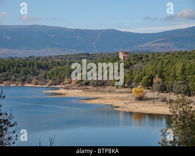 Puentes Viejas Reservoir, Las Gariñas (Buitrago de Lozoya) Stockfoto