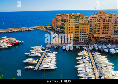 Hafen von Fontvielle, Monaco, Monaco Stockfoto