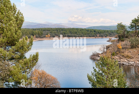 Puentes Viejas Reservoir, Las Gariñas (Buitrago de Lozoya) Stockfoto