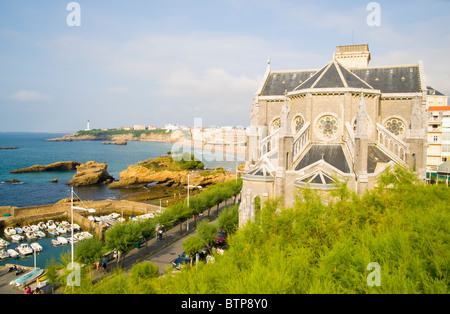 Kirche St. Eugenie, Biarritz, Aquitaine, Frankreich Stockfoto