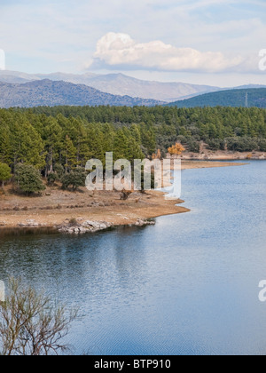 Puentes Viejas Reservoir, Las Gariñas (Buitrago de Lozoya) Stockfoto