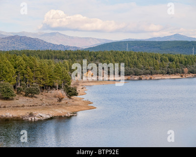 Puentes Viejas Reservoir, Las Gariñas (Buitrago de Lozoya) Stockfoto