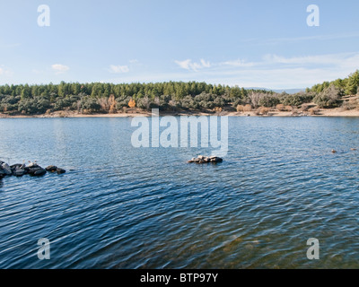 Puentes Viejas Reservoir, Las Gariñas (Buitrago de Lozoya) Stockfoto