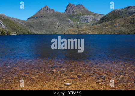 Australien, Tasmanien, zentralen Nordwesten, Cradle Mountain-Lake St. Claire World Heritage Area, Cradle Mountain und Dove Lake Stockfoto