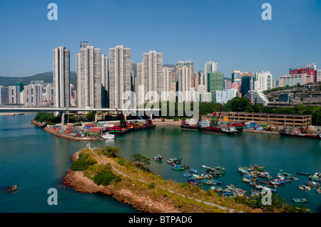 Asien, China, Hong Kong, Tsuen Wan Stockfoto