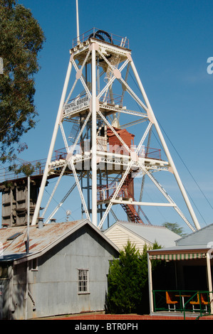 Australien, Central Victoria, Bendigo, zentrale Deborah Turm am Gold mine Stockfoto