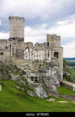 Die alte Burgruine von Ogrodzieniec Festungen, Polen. HDR-Bild. Stockfoto