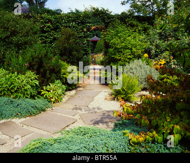 Nationaler Garten Ausstellung Zentrum, Kilquade, Co Wicklow, Irland; Pfad durch den Garten Stockfoto