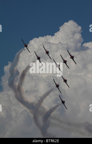 Kanadische Kräfte 431 Air Demonstration Squadron CT-114 Demo-team Stockfoto