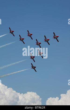 Kanadische Kräfte 431 Air Demonstration Squadron CT-114 Demo-team Stockfoto