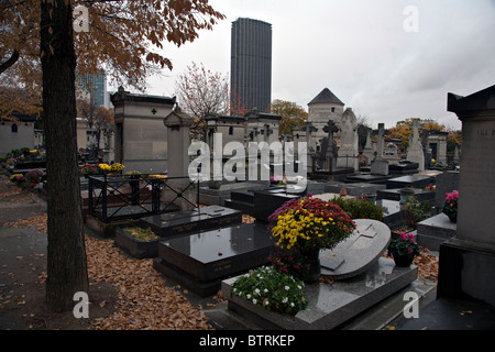 "Cimetière du Montparnasse" Stockfoto