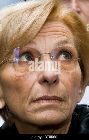 Sitzen Sie Emma Bonino, In Partito Radicale, Milan 08.11.2010 Stockfoto