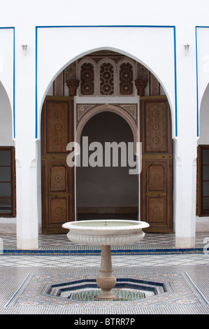 Palais De La Bahia Palace Medina Marrakech Marokko Nordafrika Stockfoto