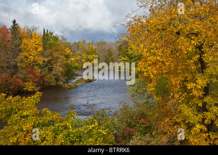 Namekagon River in der Nähe von Fritz Landing, St. Croix National Scenic Riverway, nordwestlich von Trego, Wisconsin, USA Stockfoto