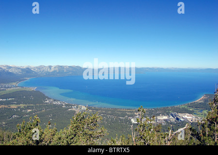 Blick auf Lake Tahoe, Kalifornien Stockfoto