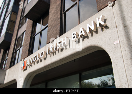 Anglo Irish Bank im Herzen der irischen Finanzkrise. Dublin, Irland. Stockfoto