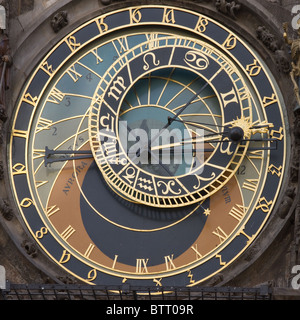 Die alte astronomische Uhr in Prag Tschechische Republik Stockfoto
