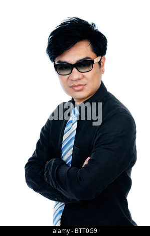 Hübscher junger Geschäftsmann Stockfoto