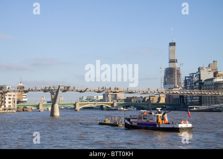 Der Shard of Glass im Bau. Nach Abschluss des Gebäudes werden die höchsten in Europa Stockfoto