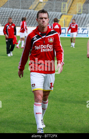 Sport, Fußball, Bundesliga, 2010/2011, freundliche Spiel 2010, Bayer 04 Leverkusen vs. FC Schalke 04 4:0, Stadion bin Zoo in Wuppertal, Hanno Balitsch (Bayer) Stockfoto