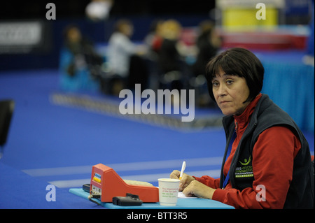 Europameisterschaften Birmingham 2010.Senior Womens Podium Training. Fotos von Alan Edwards Stockfoto