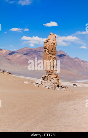 Monjes De La Pacana Steinsäulen (Pacana Monks), Los Flamencos National reserve, Chile Stockfoto