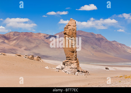 Monjes De La Pacana Steinsäulen (Pacana Monks), Los Flamencos National reserve, Chile Stockfoto