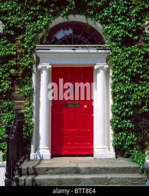 Georgische Tür, Fitzwilliam Square, Dublin, Co. Dublin, Irland Stockfoto