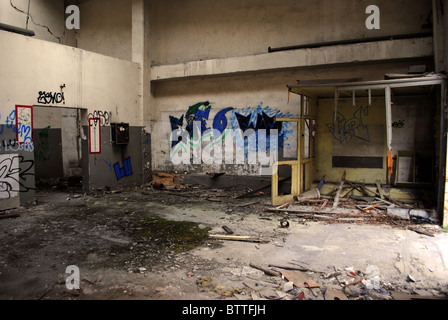 verlassenen Fabrikgebäude industrielle archäologische Stockfoto